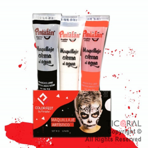 MAQUILLAJE ARTISTICO CREMA POMO HALLOWEEN 10gr (PACK X 3 UNID)